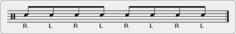 Rudiment notation